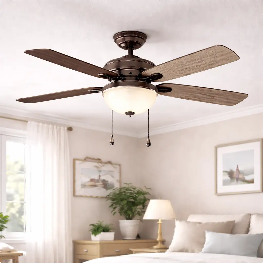 ### Harbor Breeze Calera 52-in Brushed Nickel Indoor Ceiling Fan with Light Kit
• 52-inch blade span ideal for medium and large rooms
• Brushed nickel finish adds modern ceiling style
• Reversible blades offer dual finish options
• Integrated light kit provides soft room lighting
---
### Harbor Breeze Calera 44-in Brushed Nickel LED Indoor Ceiling Fan with Light
• Compact 44-inch design for small rooms
• Brushed nickel housing with modern appearance
• Energy-efficient LED light for everyday lighting
• Quiet motor delivers smooth air circulation
---
### Harbor Breeze Calera 52-in Oil Rubbed Bronze Indoor Ceiling Fan with LED Light Kit
• 52-inch blade span for wide airflow coverage
• Oil rubbed bronze finish creates classic style
• Reversible blades match different interior designs
• LED light kit offers efficient room illumination