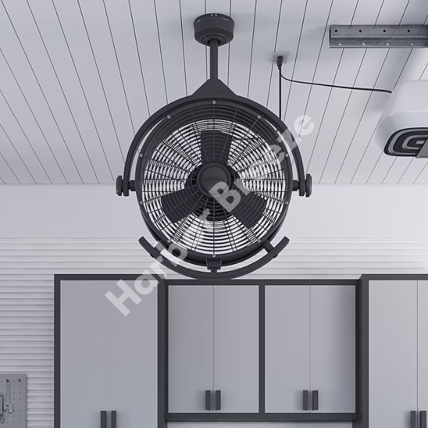 Harbor Breeze Cohort 18" Matte Black Garage Fan