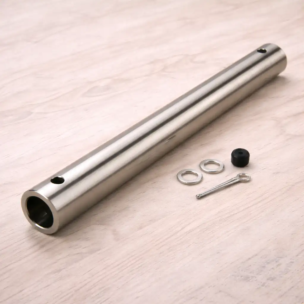 harbor breeze 4-in brushed nickel steel indoor ceiling fan downrod