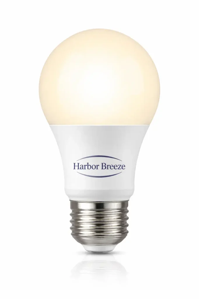 harbor breeze ceiling fan with light bulb